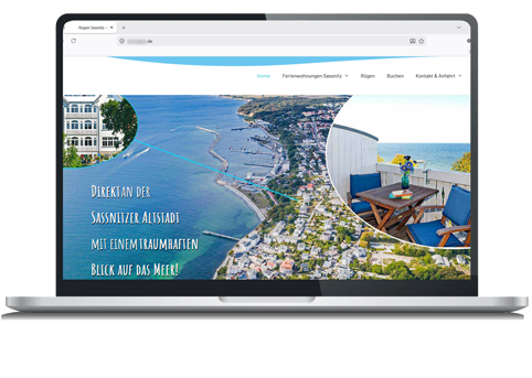 Moderne Ferienwohnung mit Meerblick