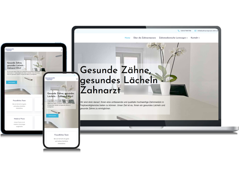 Moderne Zahnarztpraxis mit freundlicher Atmosphäre