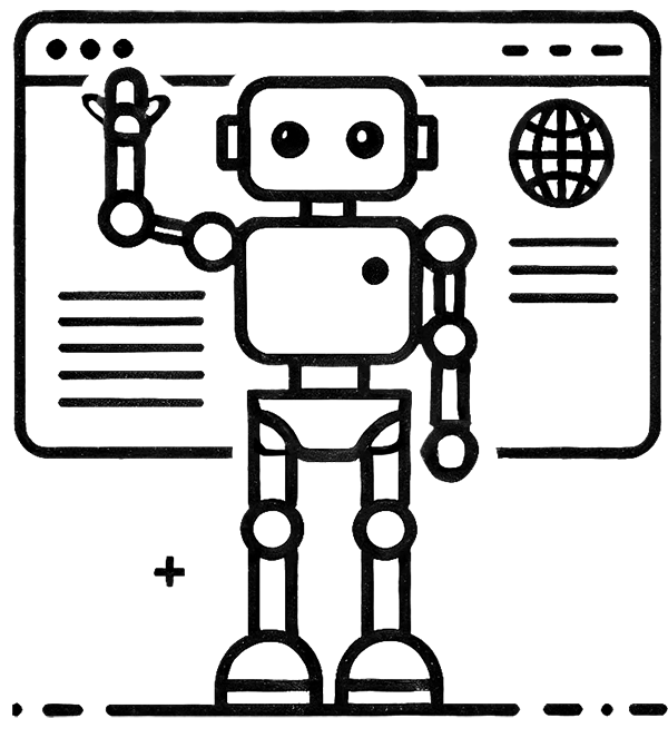 Digitaler Mitarbeiter Illustration