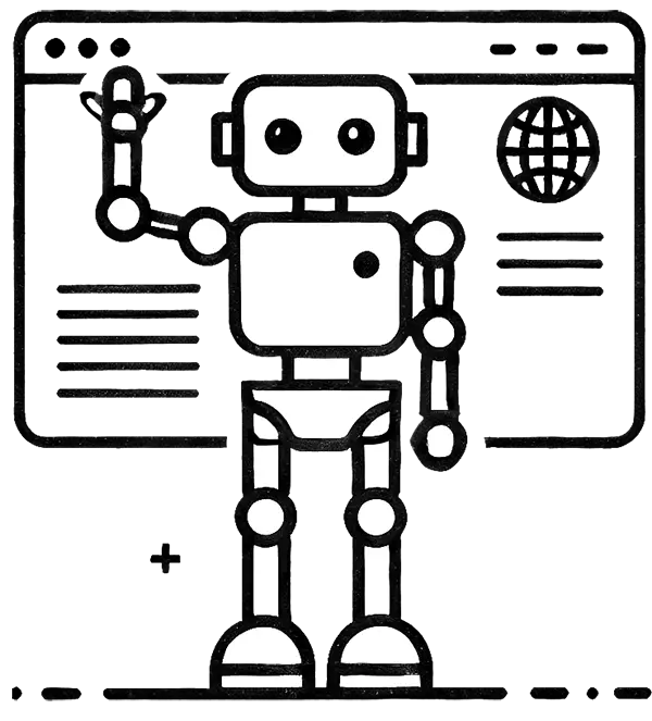 Digitaler Mitarbeiter Illustration