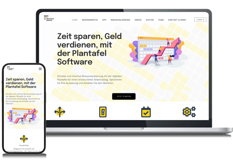 Dashboard Ansicht Softwareanbieter mit Wachstumskurve